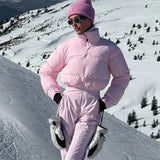 All-Weather Waterproof Hooded Ski Jumpsuit