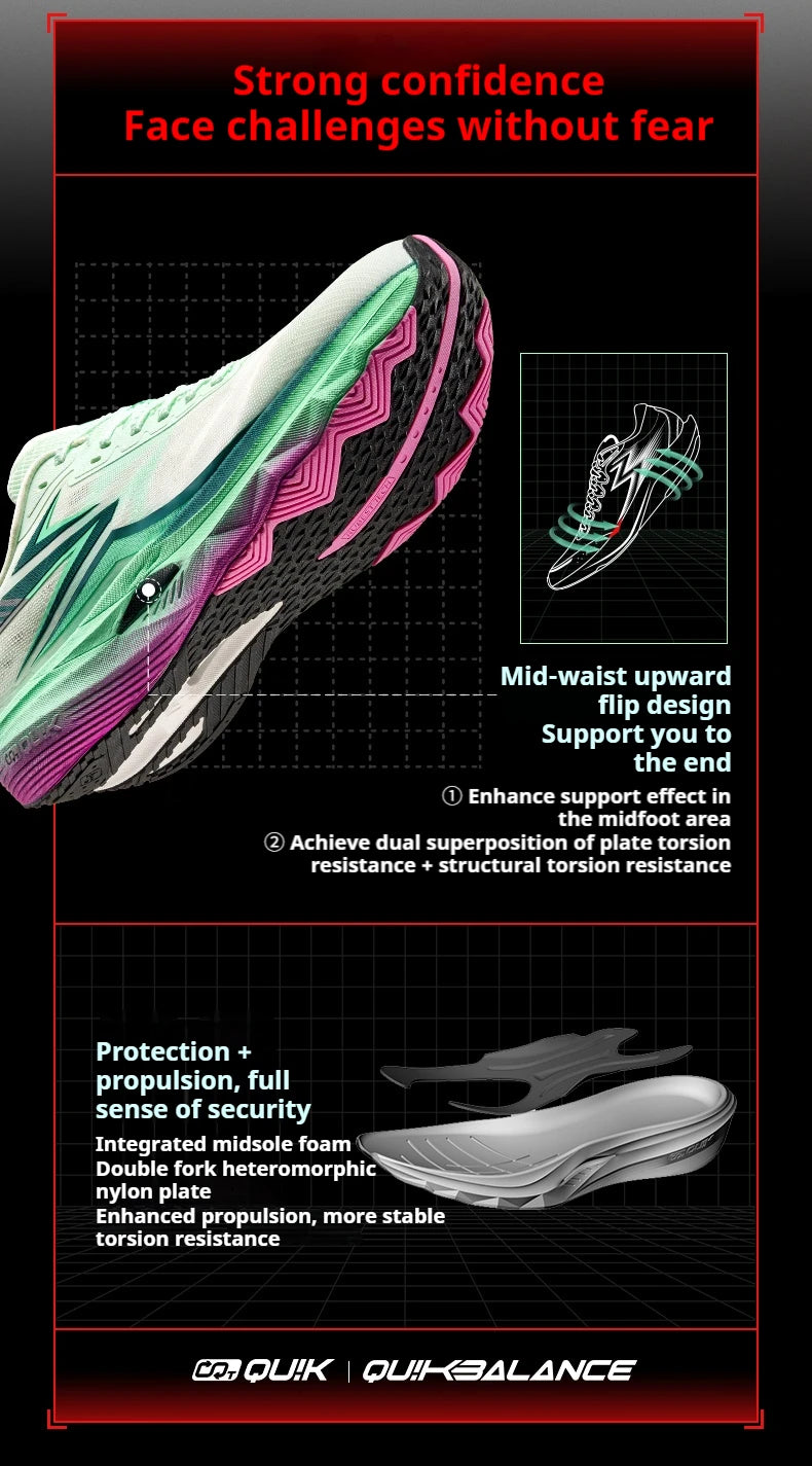 361 Degrees Steed Men's Running Shoes  Breathable Stable Rebound Grippy Durable Marathon Male Sneakers 672612203