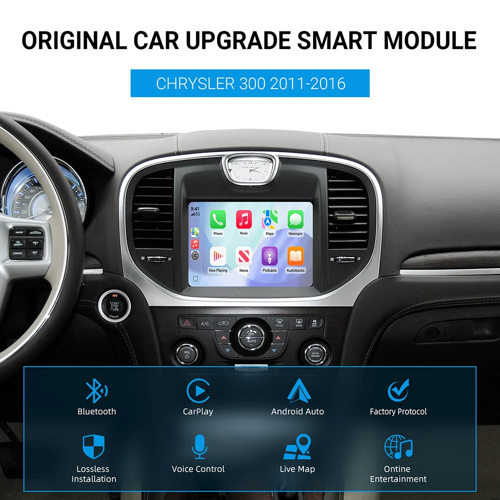 ANYFAR Wireless CarPlay & Android Auto Retrofit Kit for Chrysler 300
