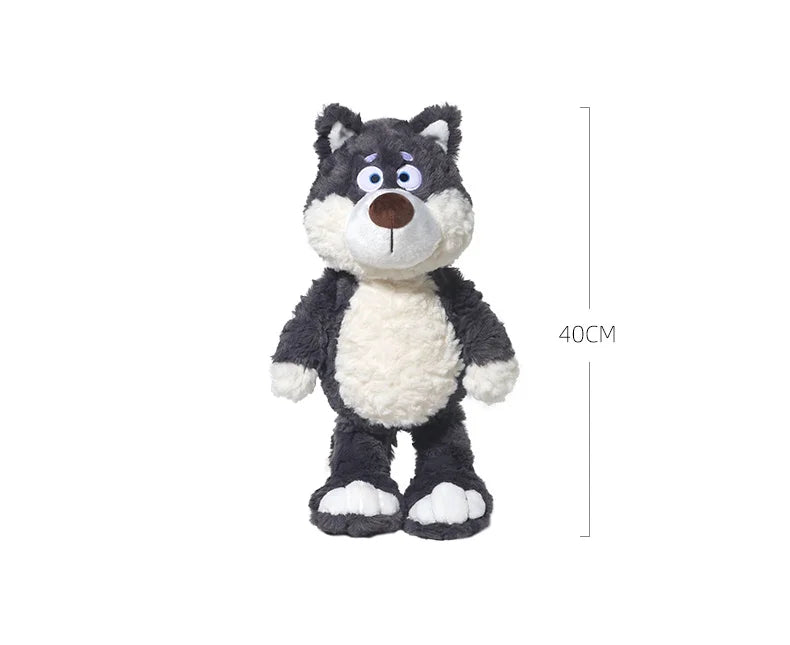 40cm Gray Wolf Plush Toy – Ultra-Soft Stuffed Animal