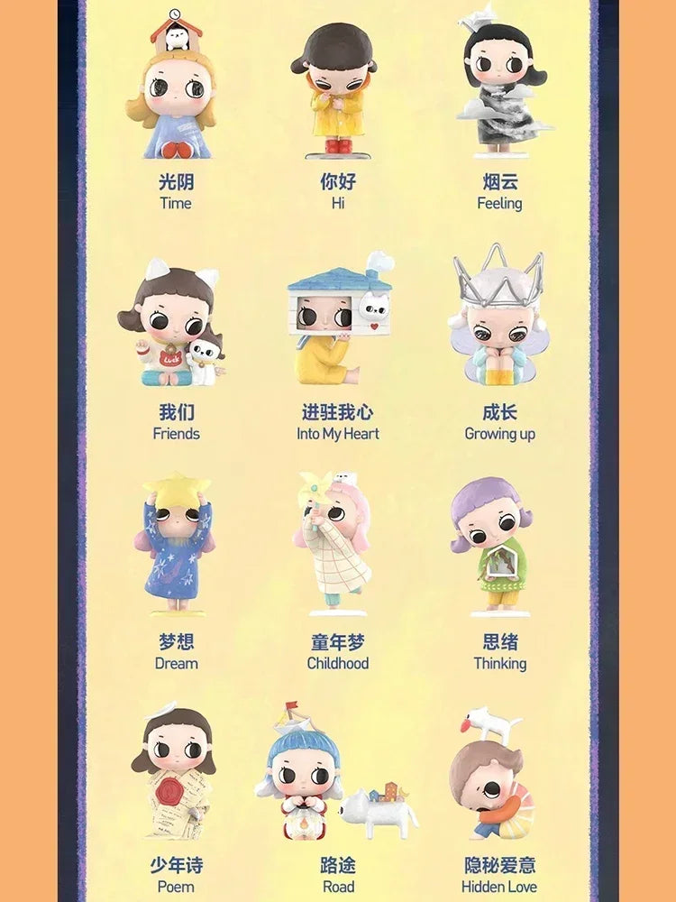 POP MART Nyota Growing Up By Your Way Series Blind Box Guess Bag Mystery Box Toys Doll Cute Anime Figure Desktop Ornaments