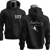Men's Ski & Snowboard Graphic Hoodie for Fall and Winter