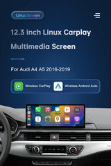 12.3" Audi A4/A5/S4/S5 Multimedia Touch Screen – Wireless CarPlay & Android Auto