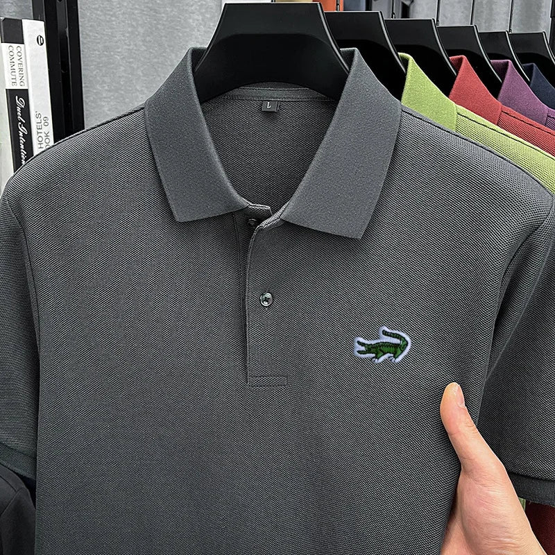 Men's Cotton Embroidered Polo Shirt