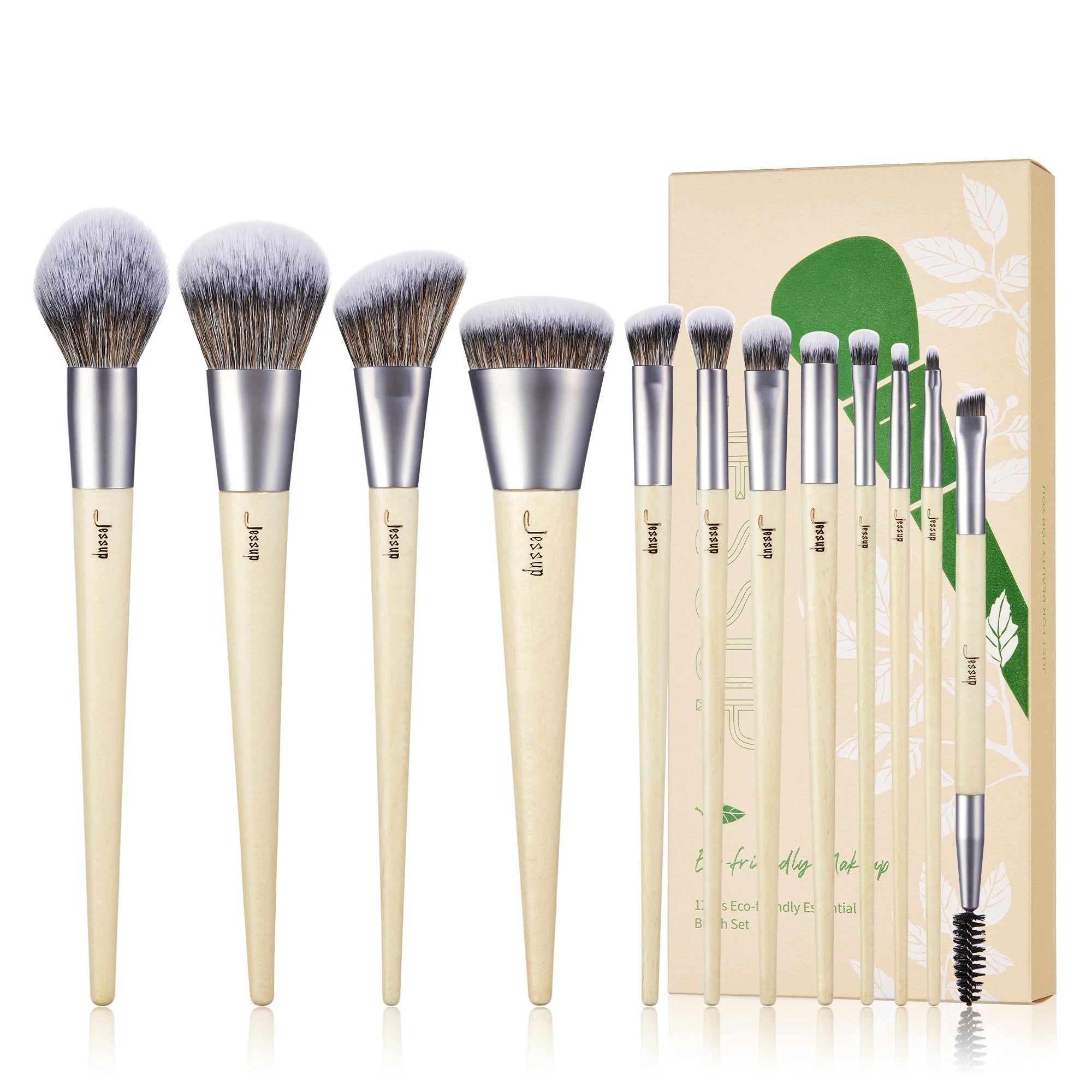 Jessup Professional Makeup Brush Set | 10–14 Pcs