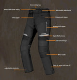 LYSCHY Motorcycle Jacket Pants Suit Cold-proof Waterproof Winter Men Motorbike Riding Moto Jacket Protective Gear Armor Clothing