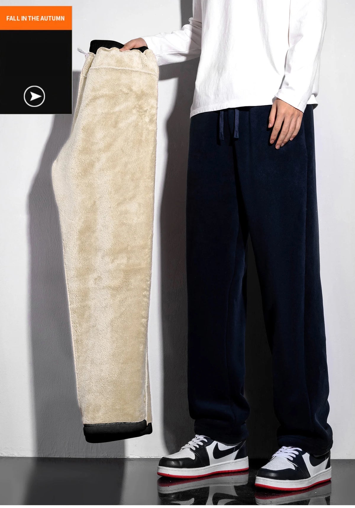Unisex Fleece-Lined Winter Sweatpants