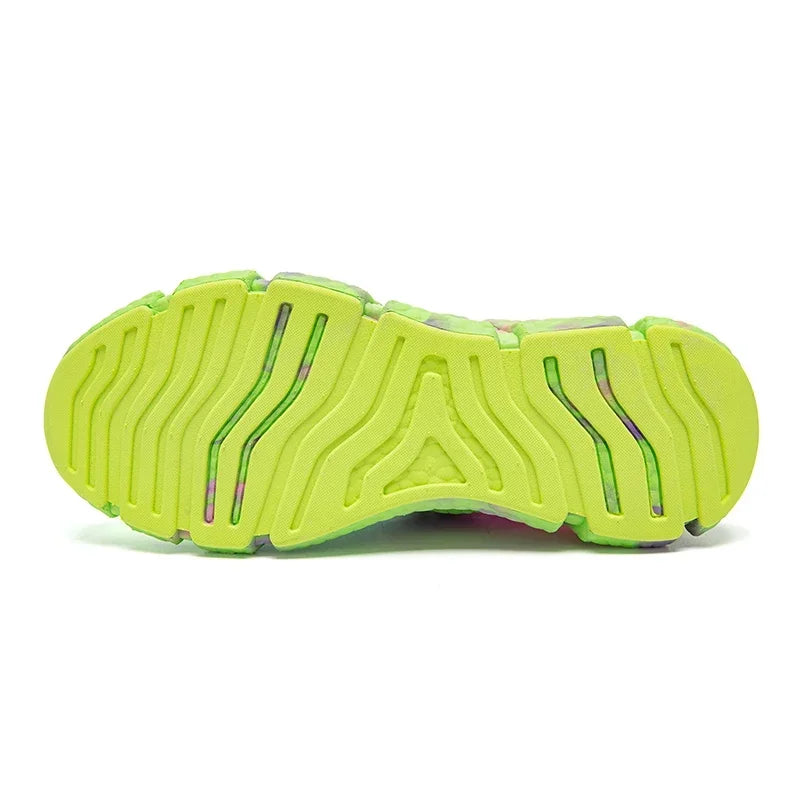 Unisex Colorful Fashion Running Shoes – Non-Slip Casual Walking Sneakers