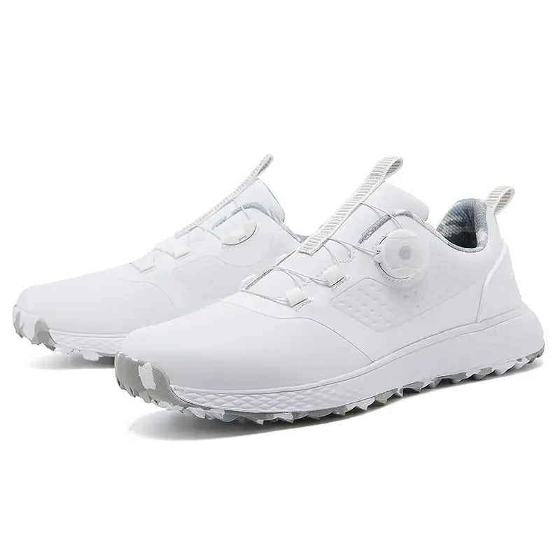 Men's Waterproof Golf Sneakers – Quick-Lacing Professional Golf Shoes