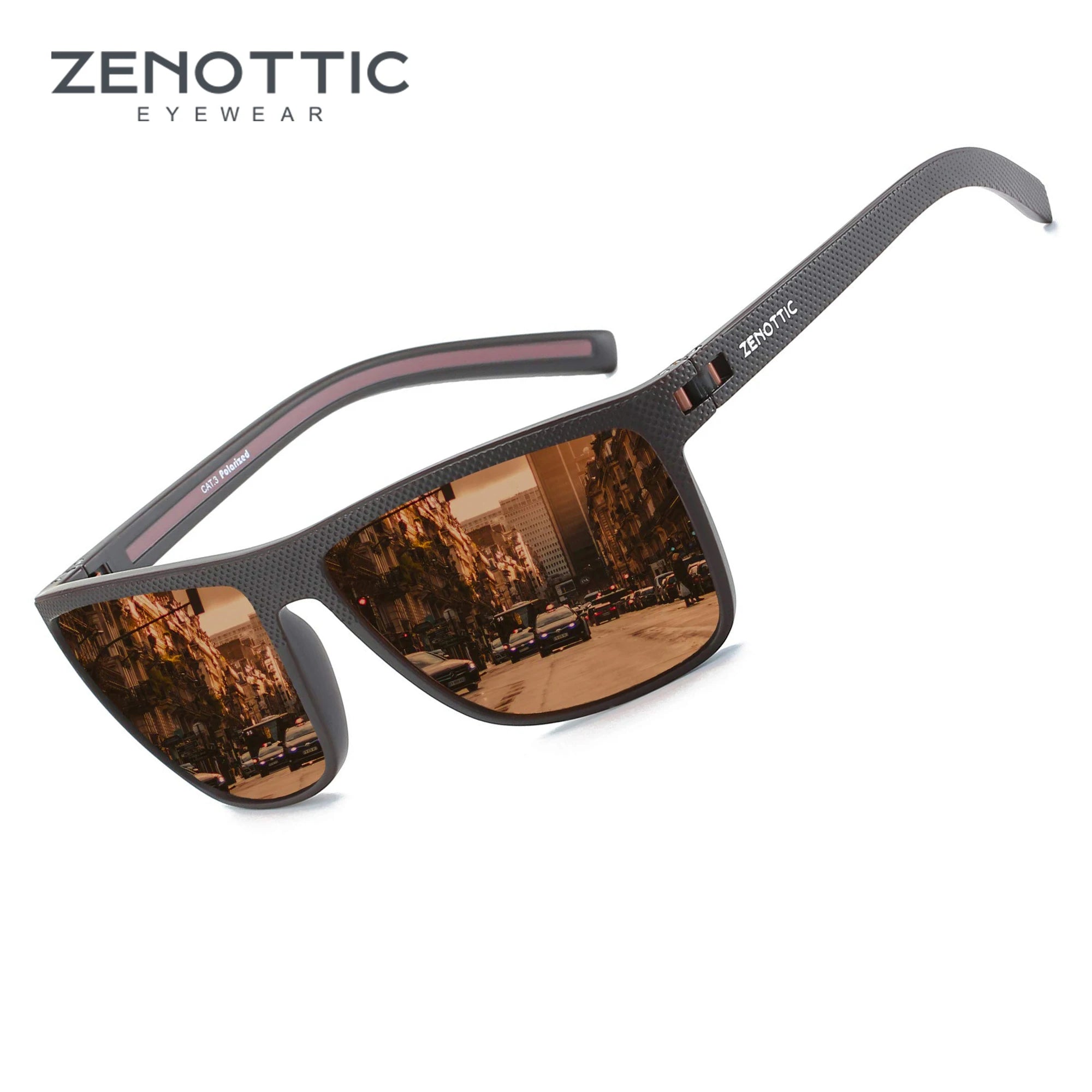 ZENOTTIC Polarized Square Sunglasses for Women & Men
