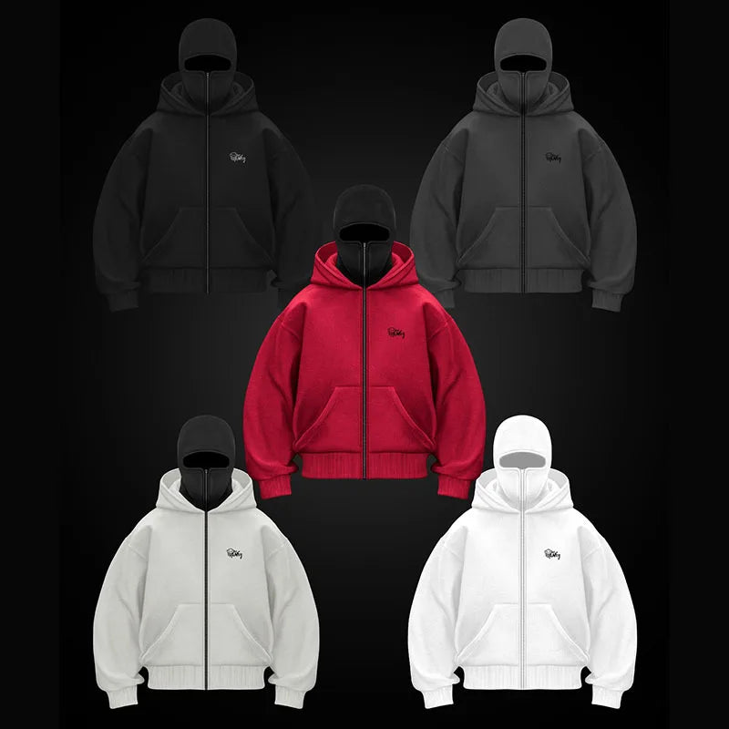 Y2K Goth Harajuku Double Hoodie