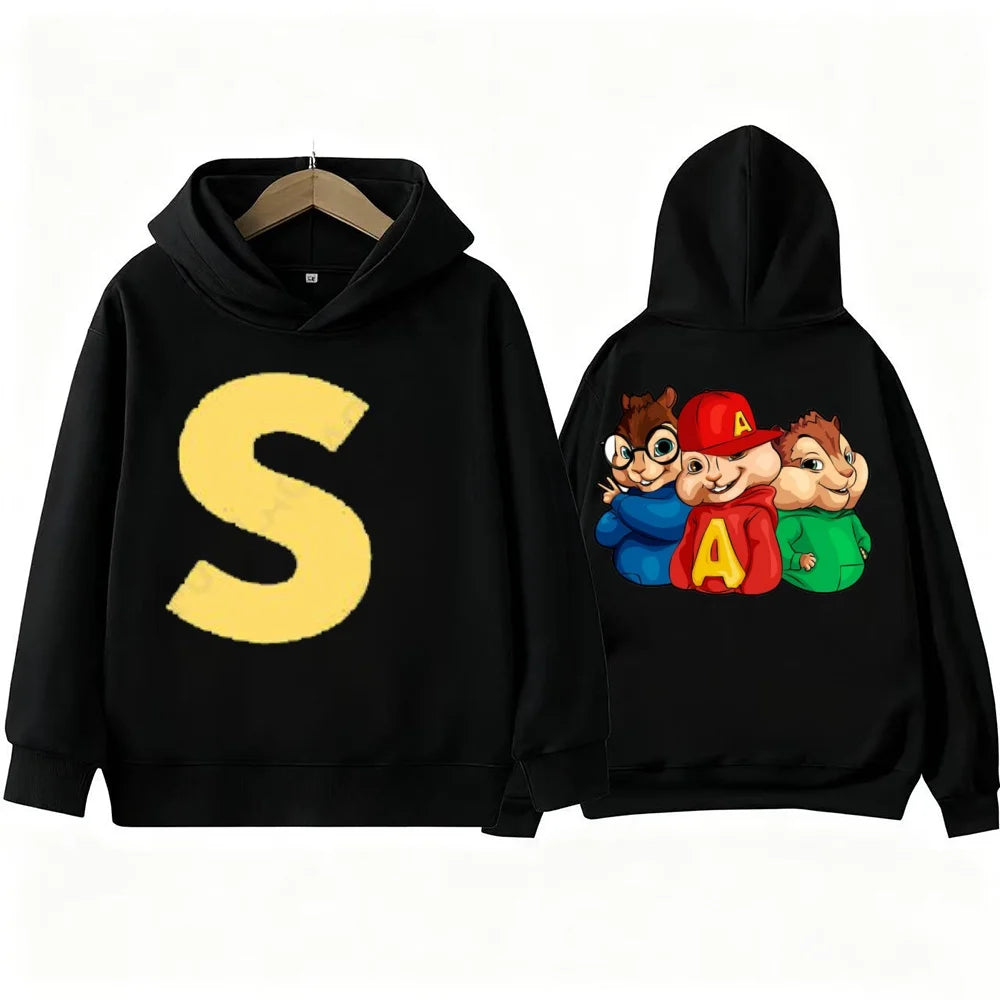 Kids' Alvin Chipmunk Print Hoodie