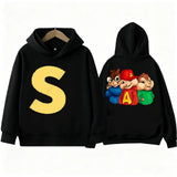 Kids' Alvin Chipmunk Print Hoodie