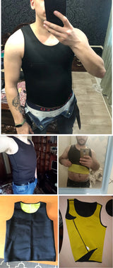 Men Slimming Body Shaper Modeling Vest Belly Reducing Shapewear Fat Burning Weight Loss Waist Trainer Sweat Corset Gym Tank Tops