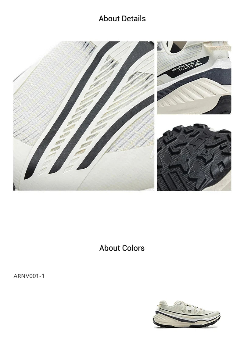 Li-Ning Men's DI LU V2 Trail Running Shoes Long Distance BOOM Cushion LiNing Wearable Anti-Slip Sneakers ARNV001
