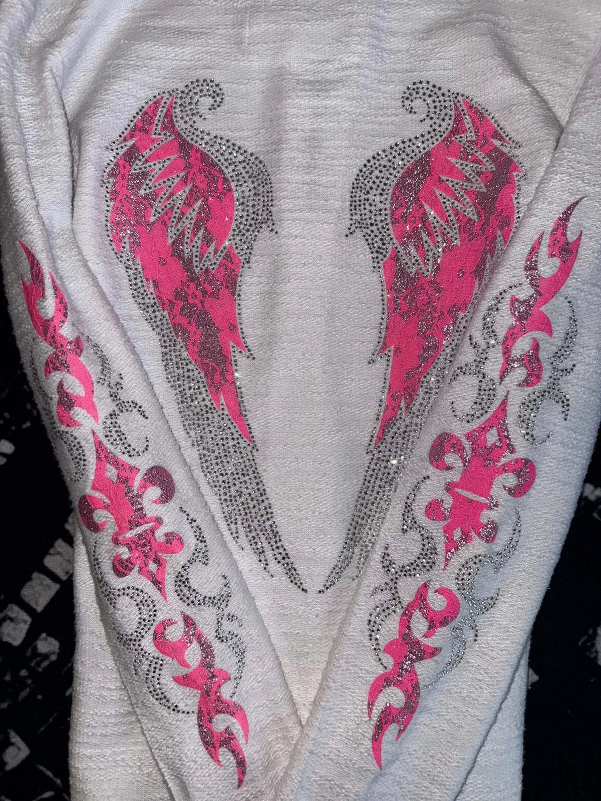 Women's Y2K Rhinestone Zip-Up Hoodie