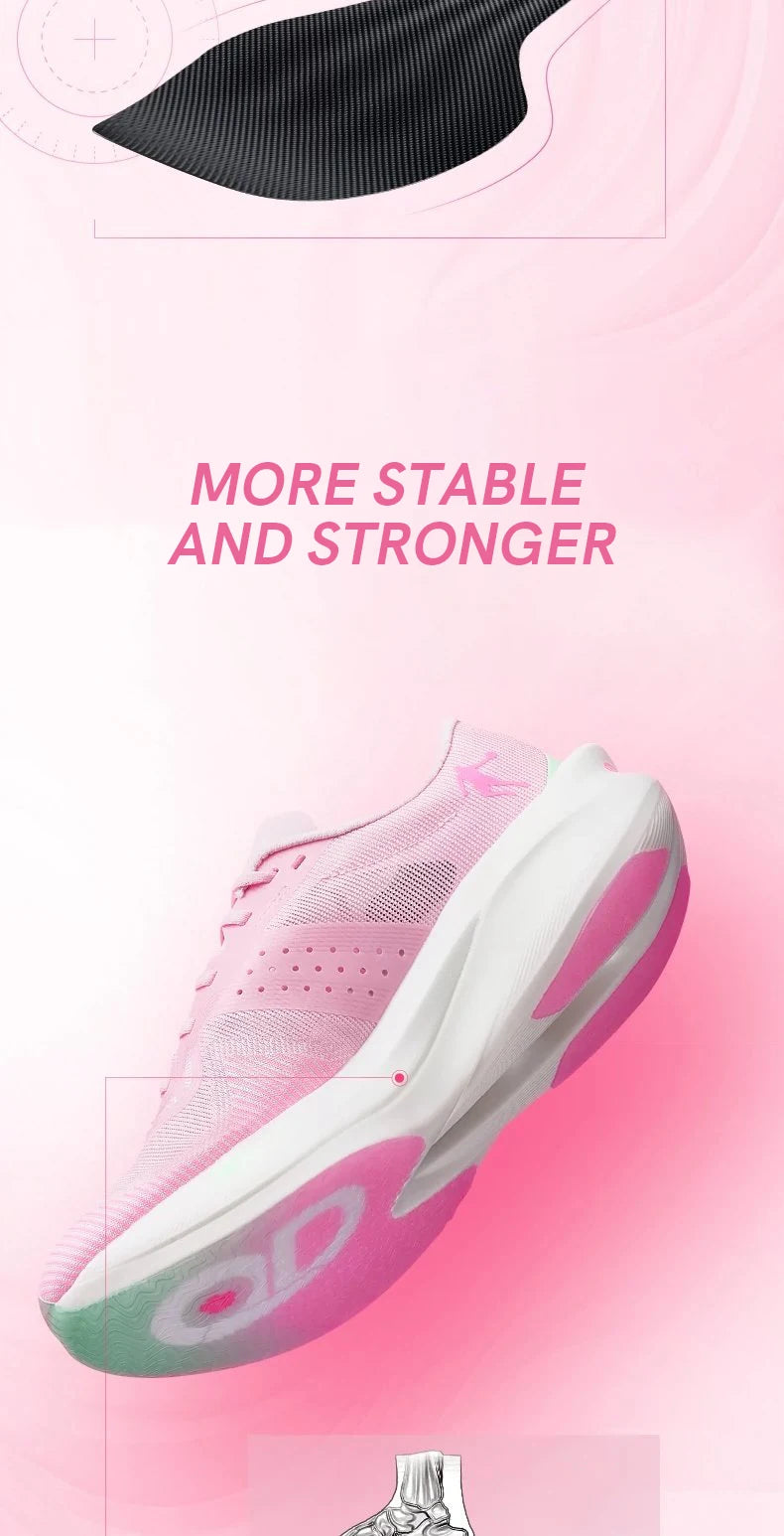 QIAODAN Feiying PB4.0 Full Palm Carbon Plate Running Shoes Men's 2026 Shock Breathable Marathon Sports Sneakers BM23240299