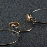 56948 Top Quality Retro Pure Titanium Glasses Frame Lady Trend Small Size Round Optical Eyeglass Frame Men Fashion Clear Eyewear