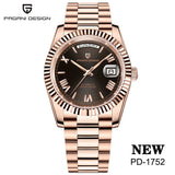 PAGANI DESIGN 2026 New DD36 automatic mechanical men watch Double calendar 36MM Watch For Men sapphire luxury waterproof Watches