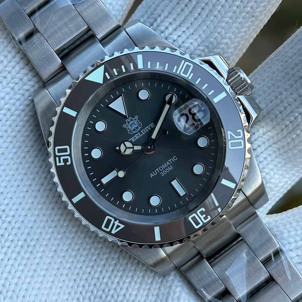 STEELDIVE SD1953 Water Ghost Ceramic Bezel Sapphire Mirror Luminous NH35 Movement Dive 30Bar Waterproof Mechanical Watch