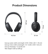 Baseus EH10 NC ANC Wireless Headphones 45dB Adaptive Hybrid Noise Cancelling Headsets Hi-Res LDAC Headphone Bluetooth 6.0 80Hrs