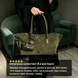 Motingsome Oversized Suede Tote Bag Women Shoulder Handbag and Purses Luxury Design Bags Roomy Casual Tote Large Capacity New In