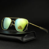 Men's Pilot Sunglasses – Mirror Lens UV400 Alloy Frame