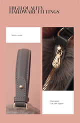 Gray Cat bag Messenger Bag versatile small and cute, fashionable bag Women's Cross bag autumn and winter design