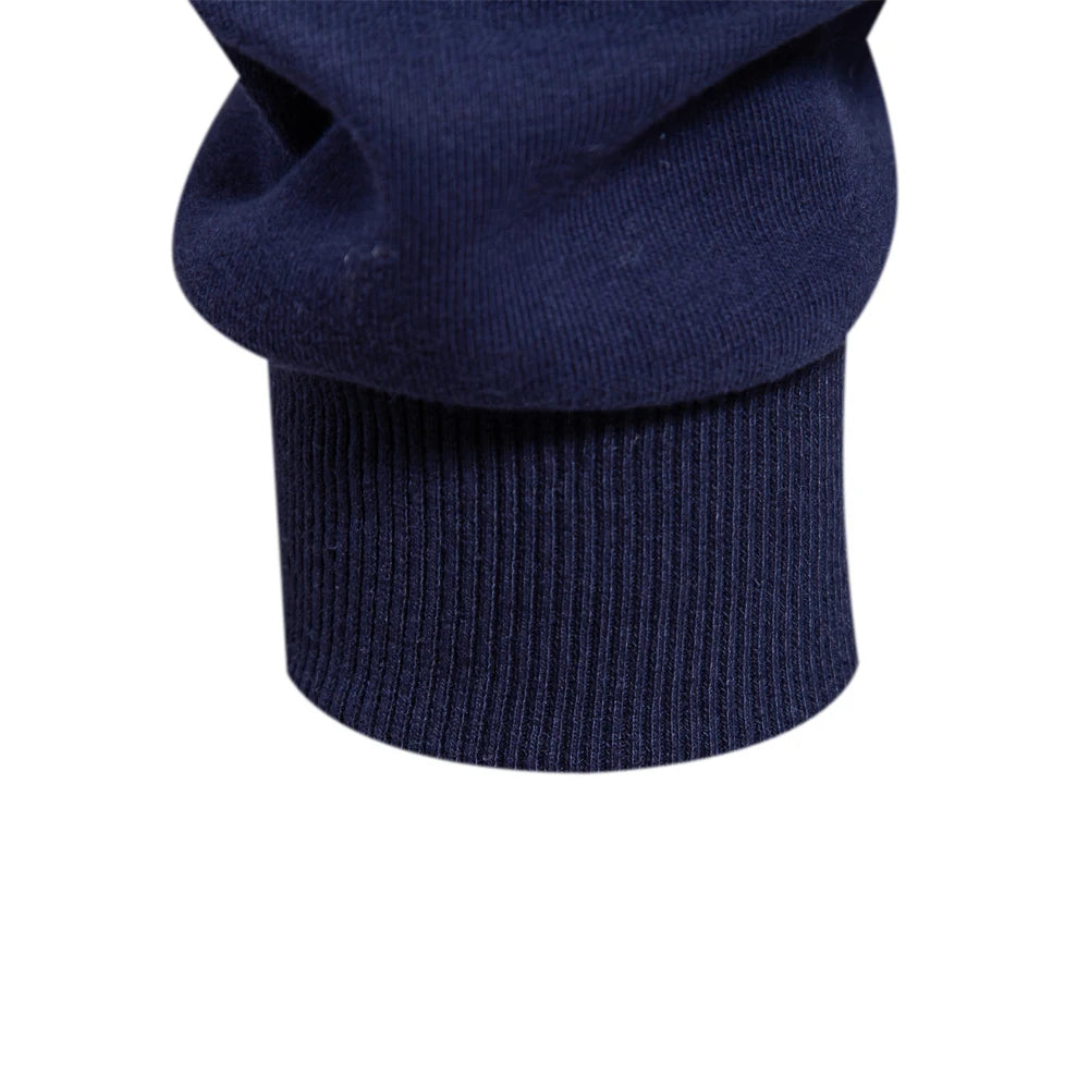Men’s Cotton-Blend Polo Collar Sweatshirt