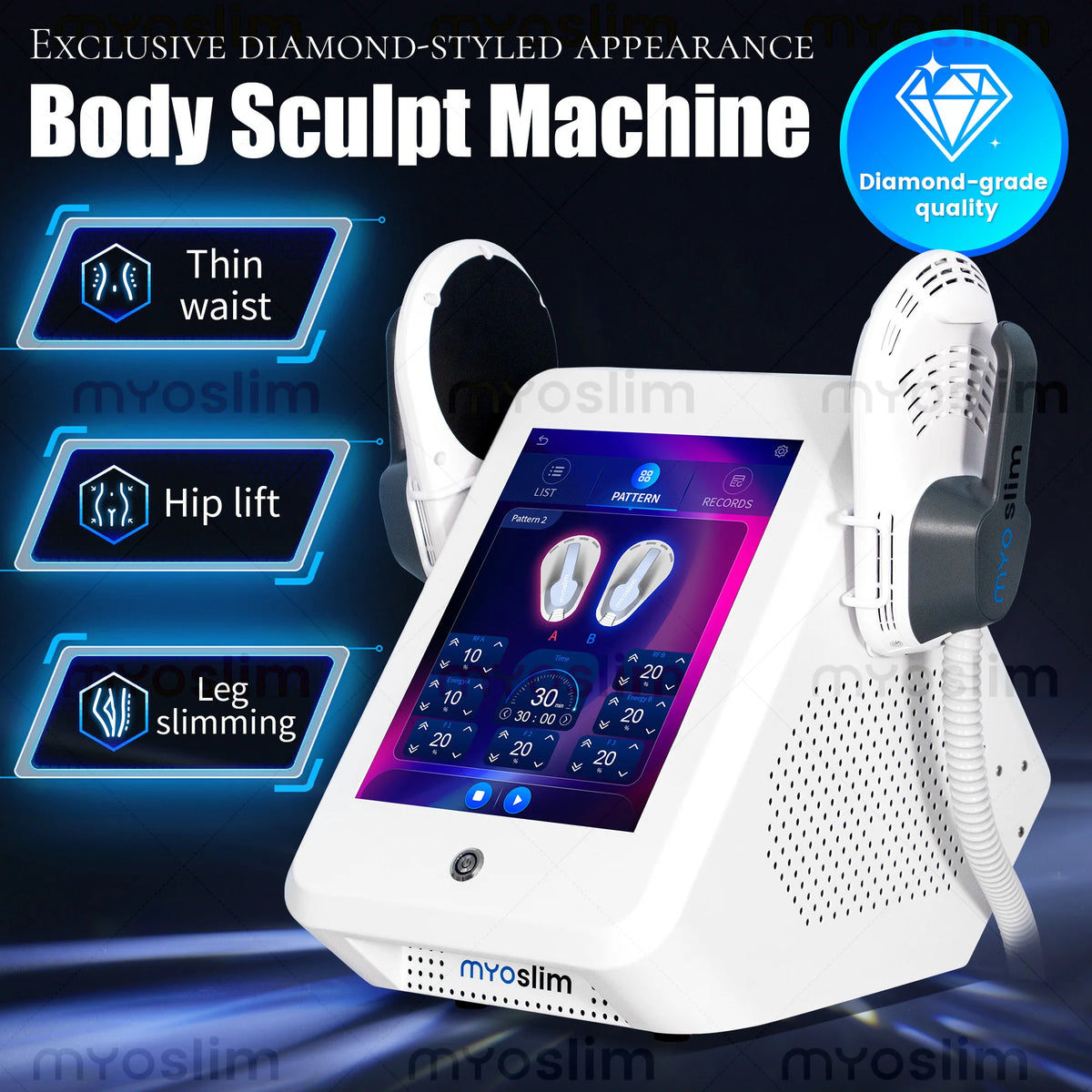 MYOSLIM 6500W EMS Neo RF Body Sculpt Machine Pro