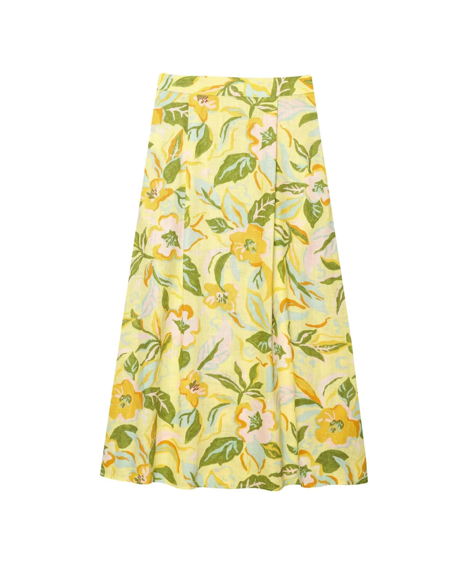 TFMLN Women Floral Print Skirt Two Piece Set Sexy Crop Sling Camisole Casual Beach Holiday Style A-line Skirts Sets Female New