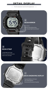 Casio Men’s Sport Digital Watch | 100M Water Resistant & Multi-Time Zone | AE-1600H-1A