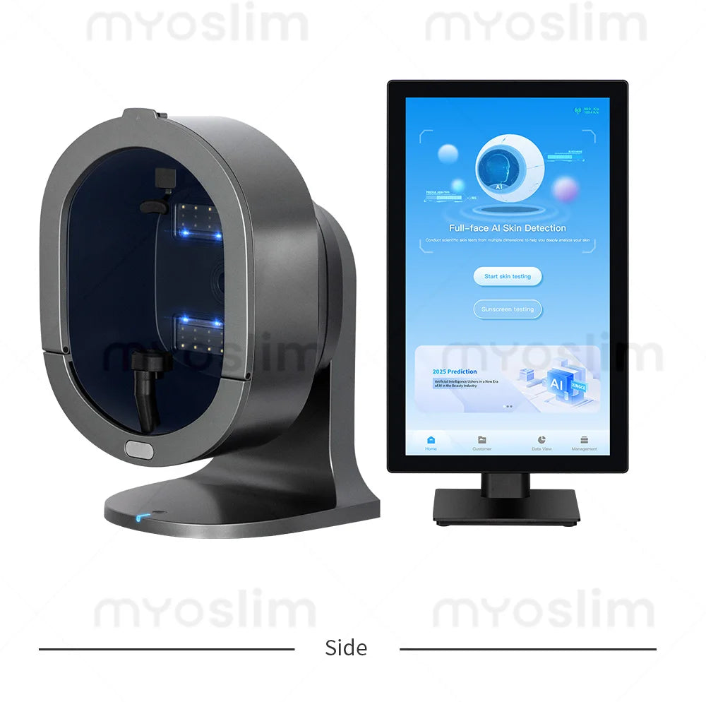 3D Magic Ai Facial Testing X5 ProMirror Wood Lamp Acne Scanner Skin Detector Skin Analyzer Facial Tester Facial Analyzer Machine