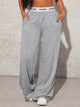 Women's High-Waisted Wide-Leg Casual Pants
