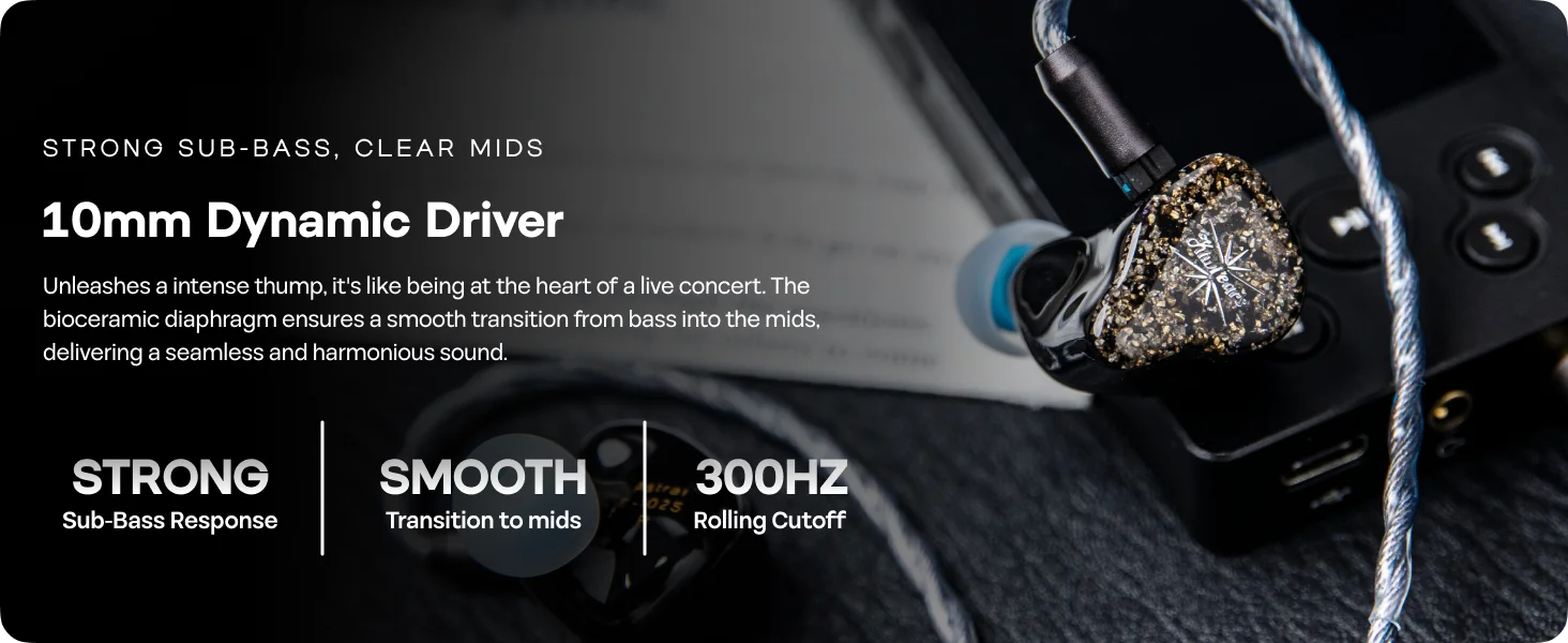 Kiwi Ears Astral 1DD+6BA Hybrid IEM Earphones