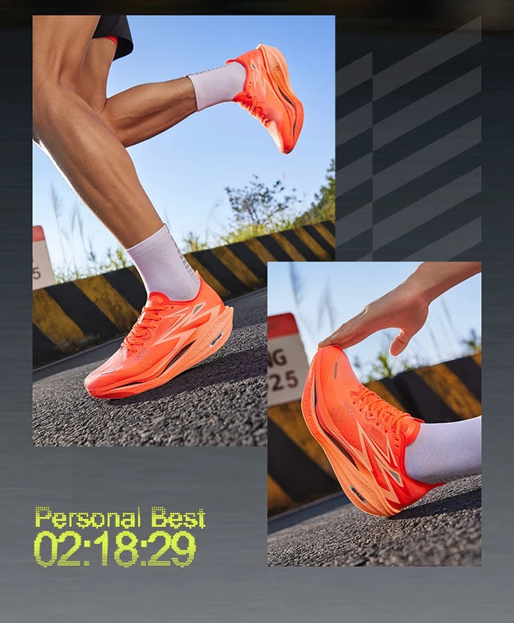 361 Degrees Flame 4.0 Men Running Shoes New Carbon Plate Racing Marathon Stable Rebound Traction Jogging Male Sneakers 672512205