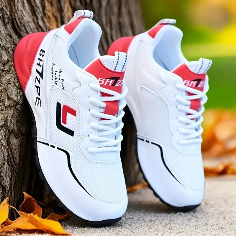 Men's Breathable Colorblock Low-Top Sneakers