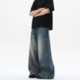 Men's Vintage Wide-Leg Denim Jeans | Relaxed Streetwear Fit