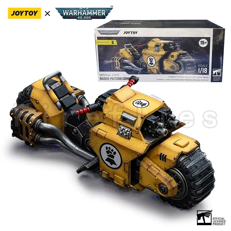 1/18 JOYTOY Action Figure Fists Raider-Pattern Combat Bike Anime Collection Model Toy