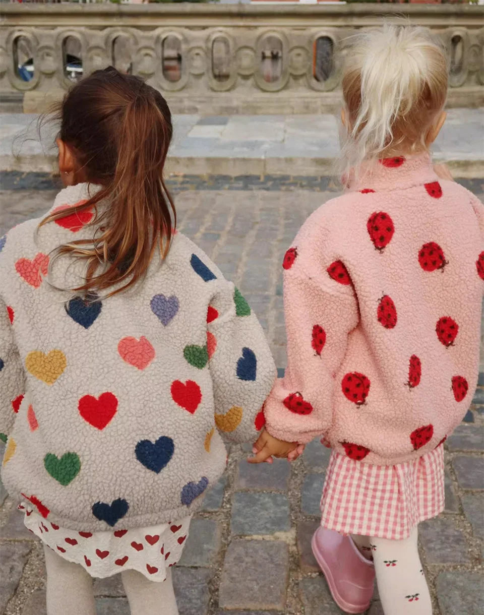 Kids' Sequin Lambswool Winter Jacket
