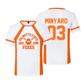Cosplay The Foxhole Court Palmetto State Foxes Lacrosse Jersey WILDS MINYARD JOSTEN Short Sleeve T Shirt for Men Boy Oversized