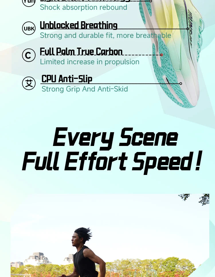 IRUNSVAN Full Plam Carbon Plate Trail Running Shoes Men 2026 High Quality Trendy Shoes New Ultra-light Running Shoes Sports
