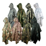 Tactical Camo Raincoat – Packable Waterproof Poncho