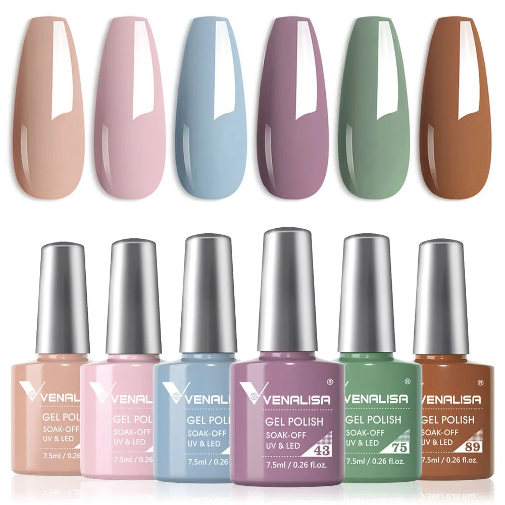 Venalisa HEMA-Free Gel Polish Kit – Autumn Color Collection