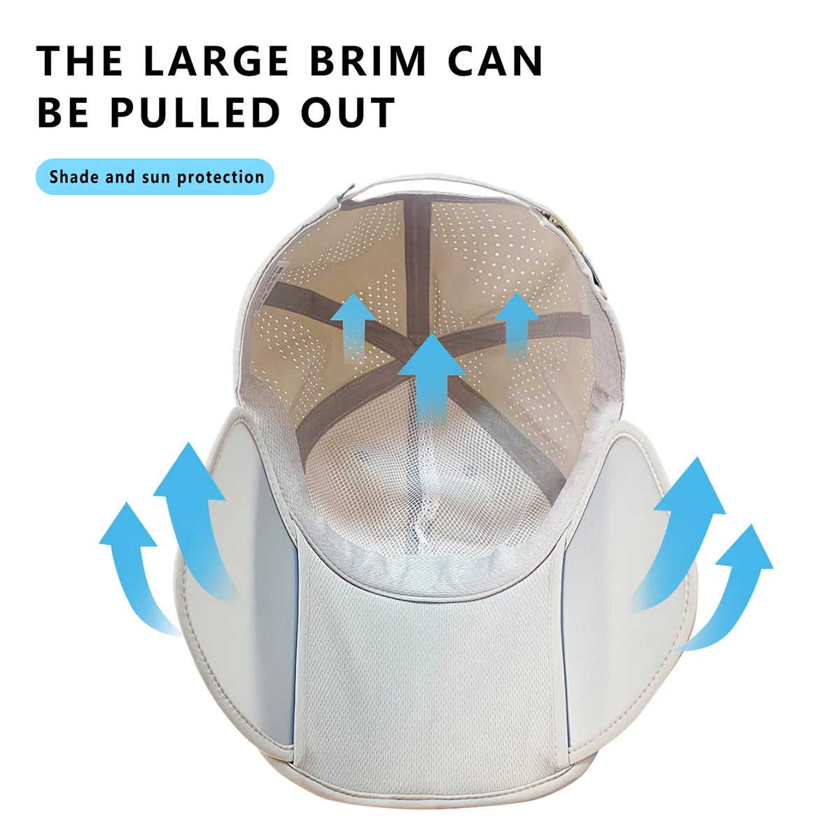 Men's Wide Brim Sun Hat – UV Protection Fishing Cap
