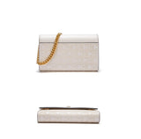 Luxury Letter Print Sequin Crossbody Bag