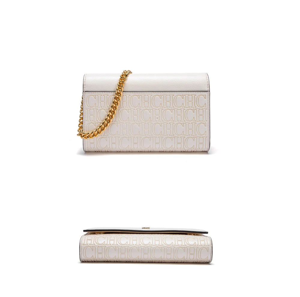 Luxury Letter Print Sequin Crossbody Bag