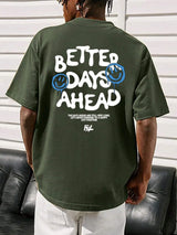 "Better Days Ahead" Oversized Graphic Tee