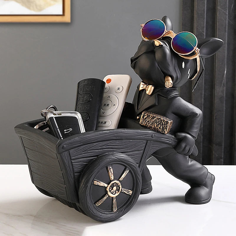 Dog Statue Storage Box Animal Ornament Resin  Art Sculpture Figurine Home Decoration Home Decoration Study Ornament
