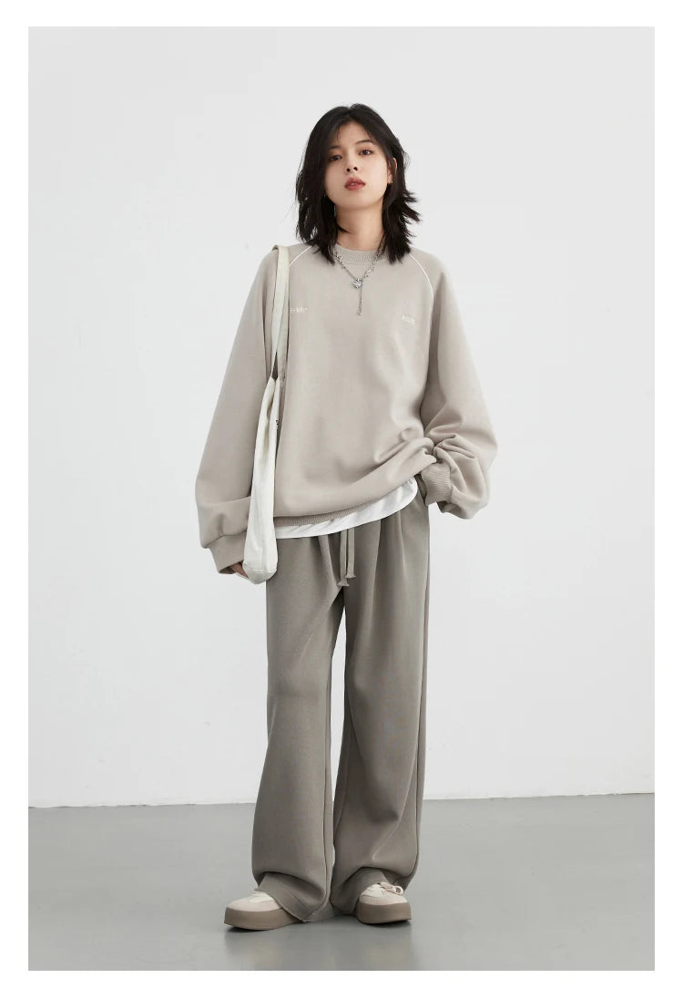 Women's High-Waisted Drawstring Wide-Leg Pants